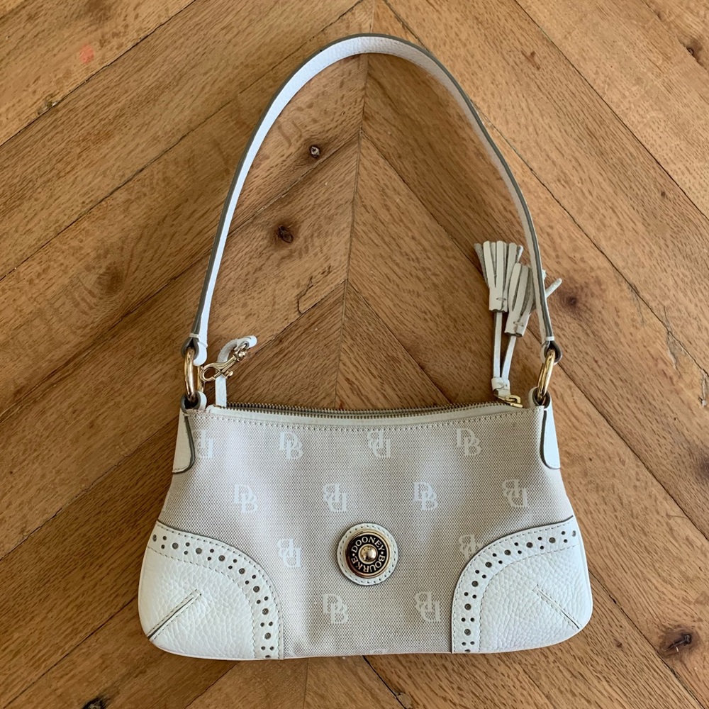 Unique Dooney and Bourke white shoulder bag